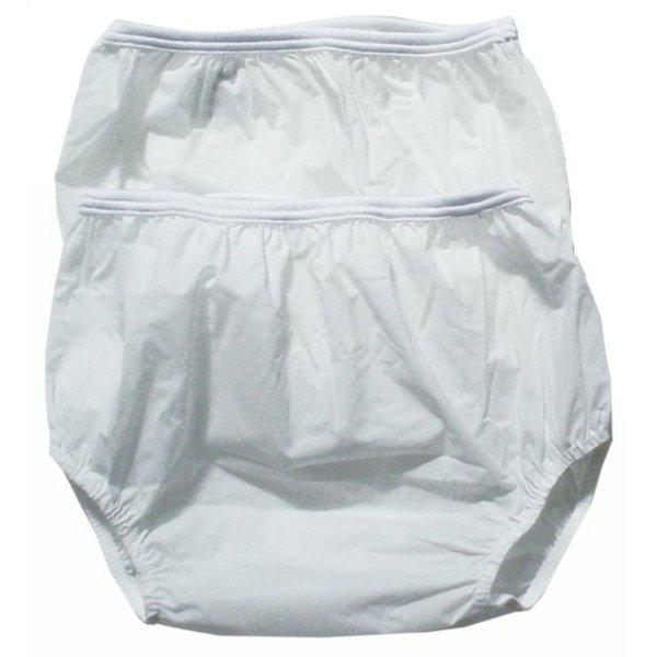 Dappi Waterproof 100% Nylon Diaper Pants, White, Small (2 Count) Small (2  Count)